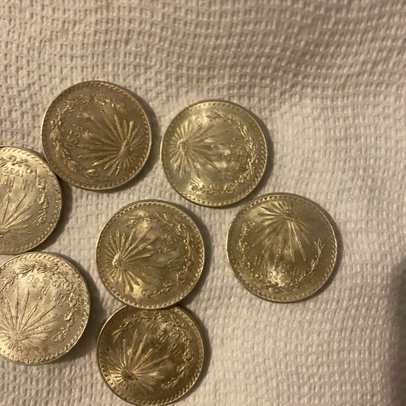 Sterling silver old Mexican coins - Picture 4 of 4